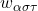 w_{\alpha\sigma\tau}