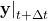 \left.\textbf{y}\right|_{t+\Delta t}